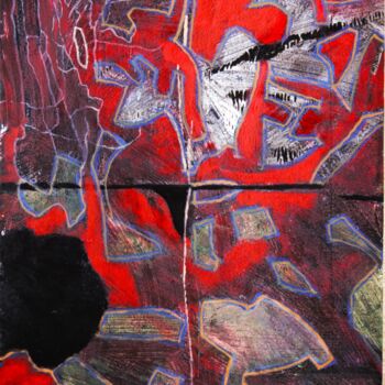 Peinture intitulée "Griffons" par Philippe Casaubon, Œuvre d'art originale, Huile