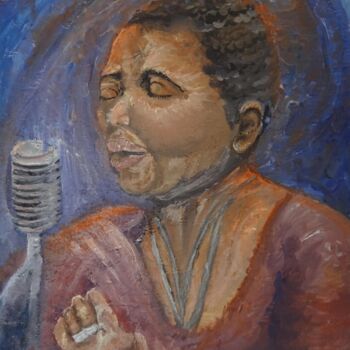 Painting titled "La chanteuse" by Maier Salomé, Original Artwork