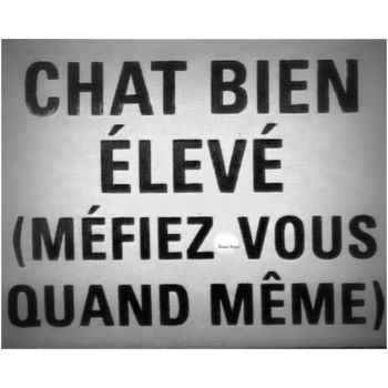 Photographie intitulée "bien élevé( vues de…" par Bernard Vergier, Œuvre d'art originale