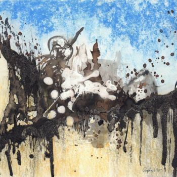 Peinture intitulée "Paysage Atonal" par Gipéhel, Œuvre d'art originale, Acrylique