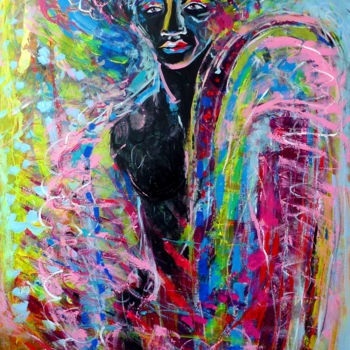 Peinture intitulée "Peinture portrait H…" par Lucie Rydlova, Œuvre d'art originale, Acrylique
