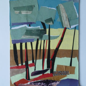 Painting titled "Landes girondines" by Martin Jobert, Original Artwork