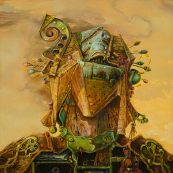 Painting titled "Mandy Sand Self Por…" by Mandy Sand, Original Artwork, Oil