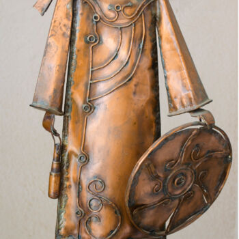 Sculpture titled "Angel" by Mandy Sand, Original Artwork, Metals