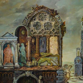 제목이 "Venetian windows"인 미술작품 Mandy Sand로, 원작, 기름