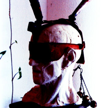 Skulptur mit dem Titel "Herman" von Mandy Sand, Original-Kunstwerk, Metalle