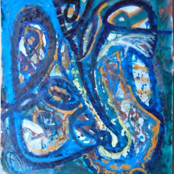 Painting titled "Blue spring begiini…" by Ken Pammen, Original Artwork, Acrylic