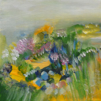 Peinture intitulée "La douce transparen…" par Muriel Cayet, Œuvre d'art originale, Acrylique