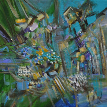 Peinture intitulée "Au pays des déclina…" par Muriel Cayet, Œuvre d'art originale, Acrylique