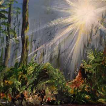 「Magical Places - Fo…」というタイトルの絵画 Ferrandによって, オリジナルのアートワーク, アクリル