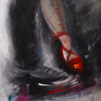 Peinture intitulée "DANSEZ C'EST LE PIE…" par Frederic Janssens (Fredj), Œuvre d'art originale, Huile