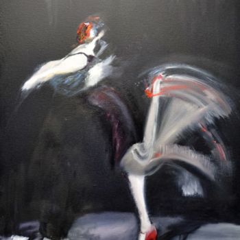Peinture intitulée "TANGO" par Frederic Janssens (Fredj), Œuvre d'art originale, Huile
