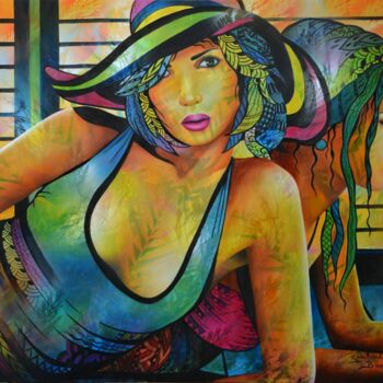 Peinture intitulée "farniente" par Jeannette Guichard-Bunel, Œuvre d'art originale, Huile