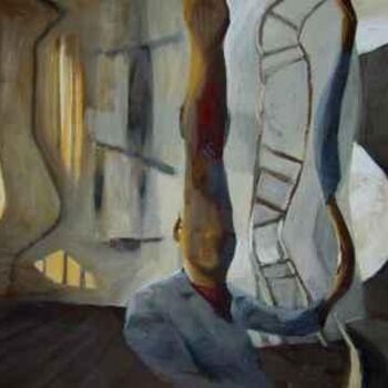 Painting titled "déformation" by Mathieu Weemaels, Original Artwork, Oil
