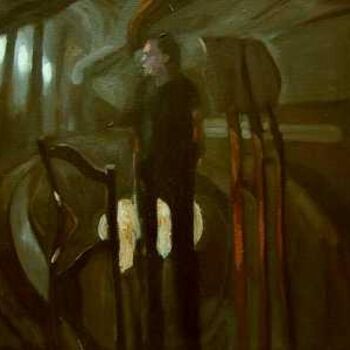 Peinture intitulée "déformation" par Mathieu Weemaels, Œuvre d'art originale, Huile