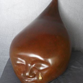 Scultura intitolato "perle-bronze.jpg" da Franceleine Debellefontaine, Opera d'arte originale