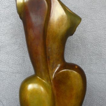 Scultura intitolato "sortilege-dos.jpg" da Franceleine Debellefontaine, Opera d'arte originale