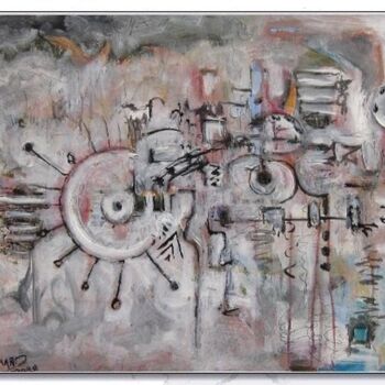 Peinture intitulée "Système imaginaire" par Michel Grimard, Œuvre d'art originale, Acrylique