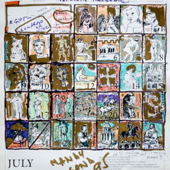 Drawing titled "History of art" by Mandy Sand, Original Artwork, Ink