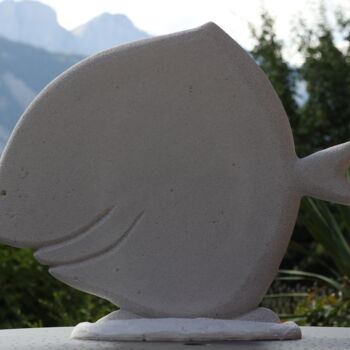 Scultura intitolato "Turbot" da Max Bernard, Opera d'arte originale, Calcestruzzo aerato