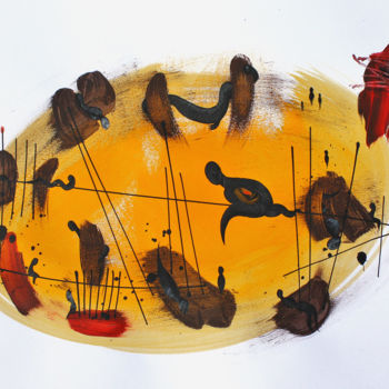 Tekening getiteld "World X" door Pribi, Origineel Kunstwerk, Inkt