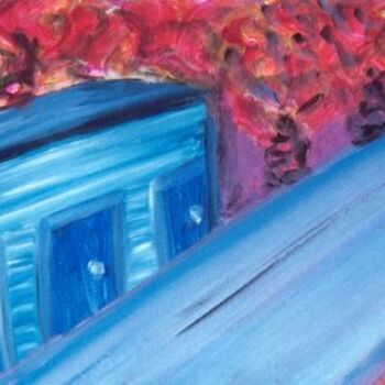 Pintura intitulada "Paysage 1" por Kaliart, Obras de arte originais