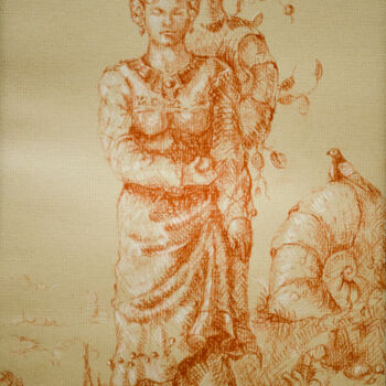 제목이 "Agy with a shell on…"인 그림 Mandy Sand로, 원작, 장편