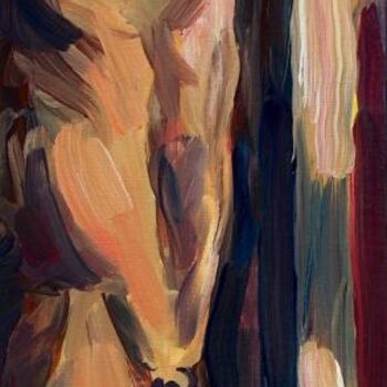 Peinture intitulée "Like a sculpture" par Nathalia Chipilova, Œuvre d'art originale, Acrylique