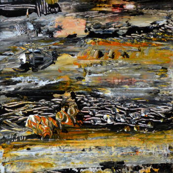 「Un jour, j'irai」というタイトルの絵画 Muriel Cayetによって, オリジナルのアートワーク, アクリル