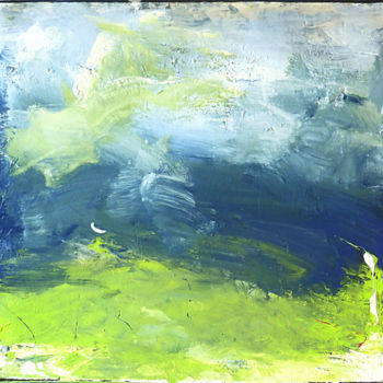 Painting titled "(calanque de Cassis…" by Steve Beck, Original Artwork, Acrylic