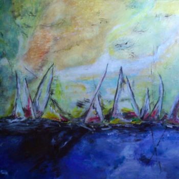 Painting titled "Rêves" by René Etienne, Original Artwork, Acrylic