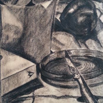 Dessin intitulée "Nature morte 6" par Brigitte Mathé (MBL), Œuvre d'art originale