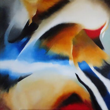 Peinture intitulée "Porte 35" par Martial Bidard, Œuvre d'art originale, Huile