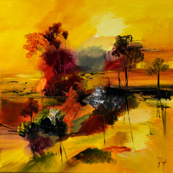 Peinture intitulée "Juste dans un rayon…" par Muriel Cayet, Œuvre d'art originale, Acrylique