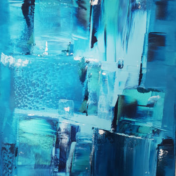 Painting titled "Évaporation 67" by Stéphanie Menard, Original Artwork, Acrylic