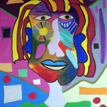 Peinture intitulée "La Femme de Picasso" par Gilles Fouque, Œuvre d'art originale, Acrylique