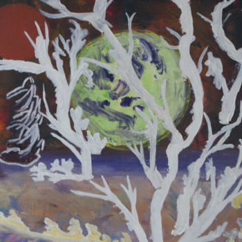 Peinture intitulée "La terre est-elle v…" par Gilles Fouque, Œuvre d'art originale, Acrylique
