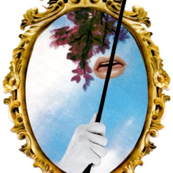 Collages intitulée "La punition" par Nelly Sanchez, Œuvre d'art originale