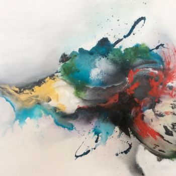Painting titled "Attraction" by Marie Bariseel, Original Artwork