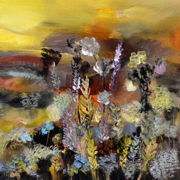 Peinture intitulée "L'enchanté des land…" par Muriel Cayet, Œuvre d'art originale, Acrylique