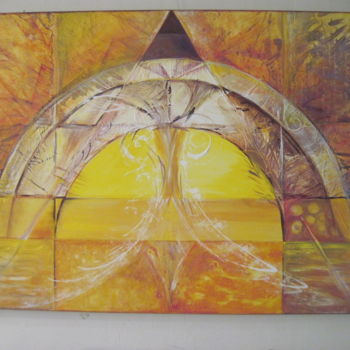 Peinture intitulée "La lumiere de fevri…" par Foltynova, Œuvre d'art originale