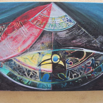 Peinture intitulée "Milles questions du…" par Foltynova, Œuvre d'art originale, Acrylique