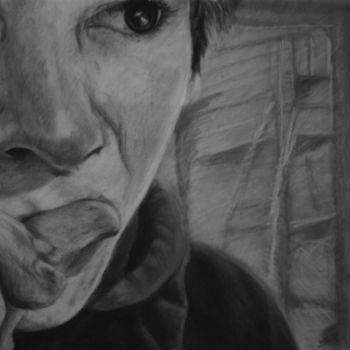 「Benoît」というタイトルの描画 Marie Louisによって, オリジナルのアートワーク, 木炭