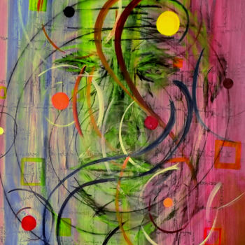 "arabesque-de-la-pen…" başlıklı Tablo Catb tarafından, Orijinal sanat, Pastel