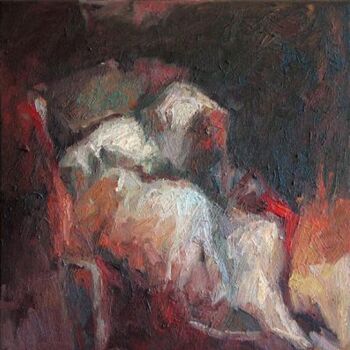 Malerei mit dem Titel "Sans titre" von Sandrine Wely, Original-Kunstwerk