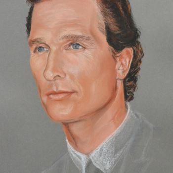 Drawing titled "Matthew" by Andromaque, Original Artwork, Pastel