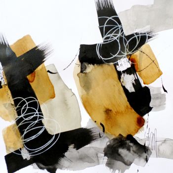 Peinture intitulée "Au fil de nous (8)" par Isabelle Mignot, Œuvre d'art originale, Autre