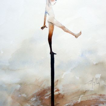 绘画 标题为“equilibrista 2” 由Cesar Ayllón, 原创艺术品
