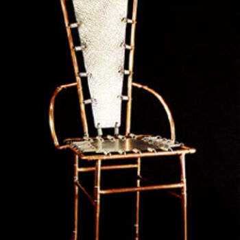 Sculpture titled "Chaise tubulaire af…" by Noart, Original Artwork