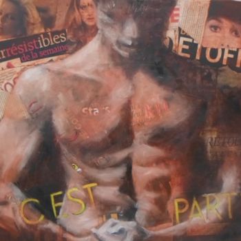 Peinture intitulée "gymnastic-body" par Marie Andrée Hembert, Œuvre d'art originale, Huile